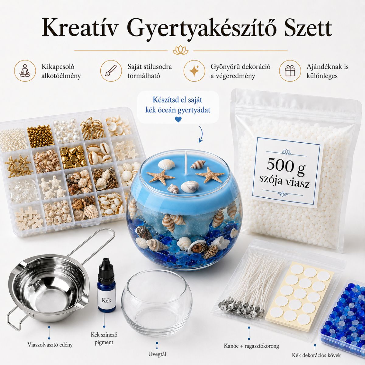 Kreatív Gyertyakészítő Szett