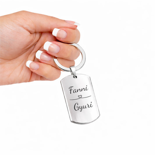 Kapcsolat Kulcstartó - Téglalap alakú