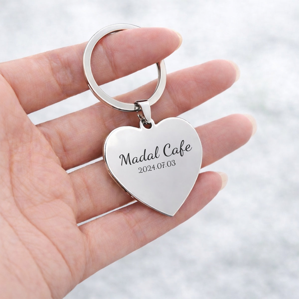 Kapcsolat Kulcstartó - Szív alakú