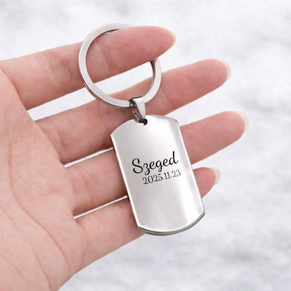 Kapcsolat Kulcstartó - Téglalap alakú