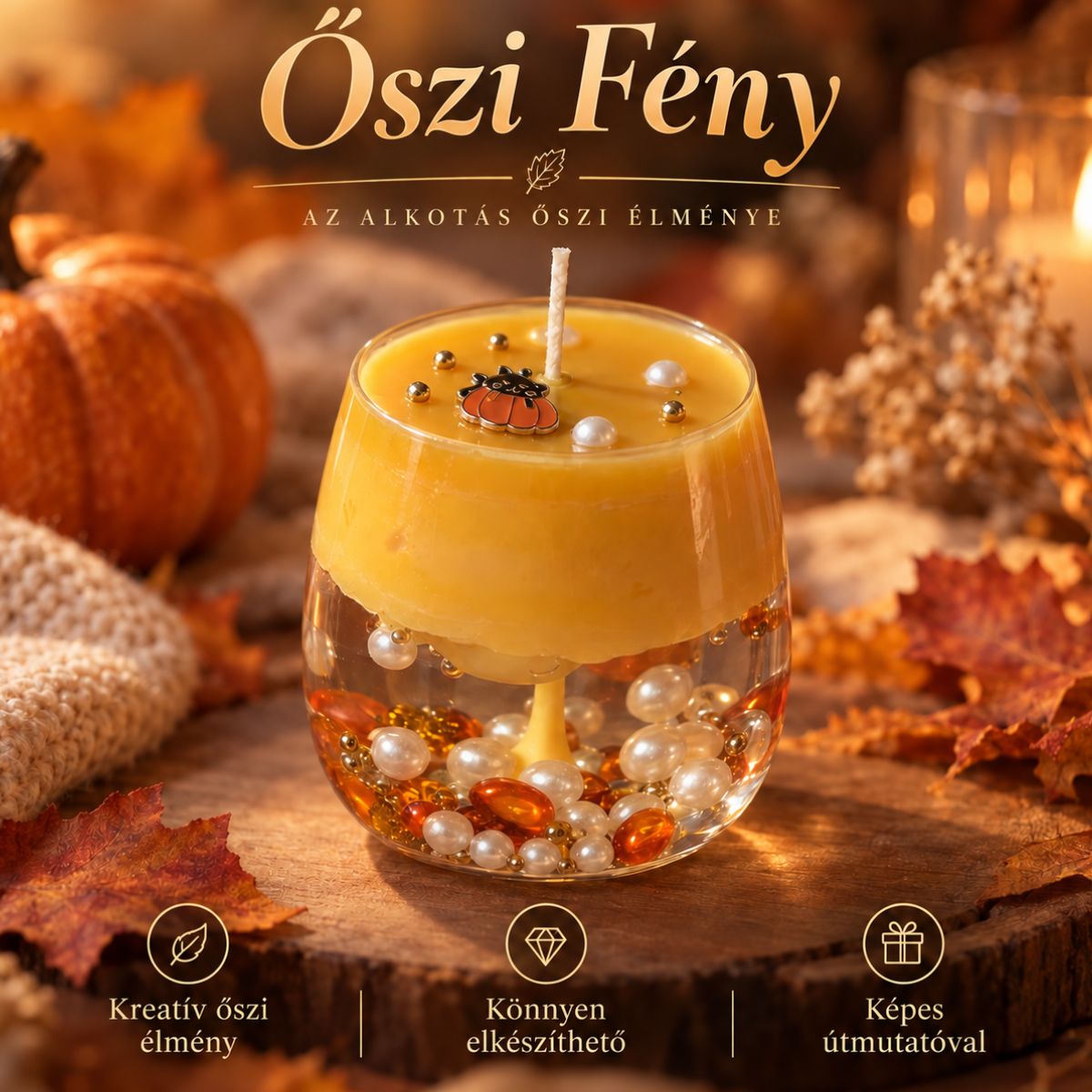 Kreatív Gyertyakészítő Szett - Őszi Kollekció