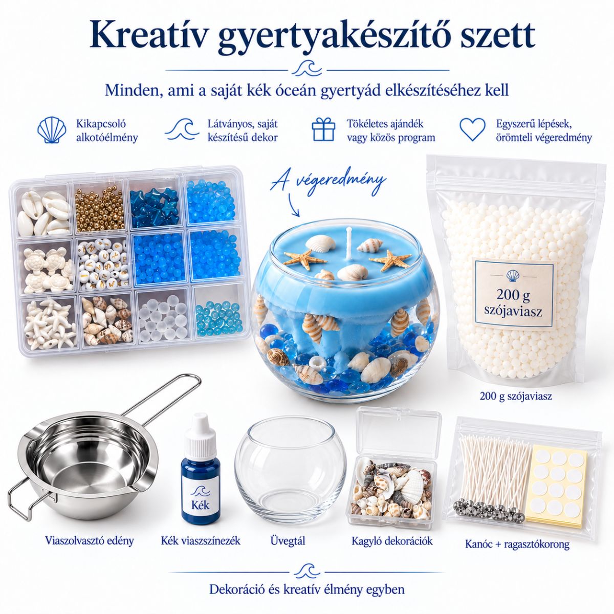 Kreatív Gyertyakészítő Szett