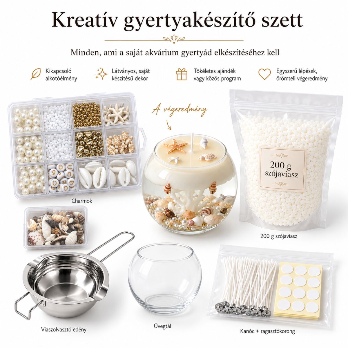 Kreatív Gyertyakészítő Szett
