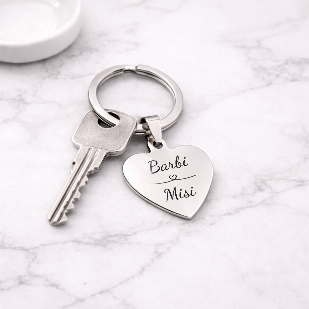 Kapcsolat Kulcstartó - Szív alakú