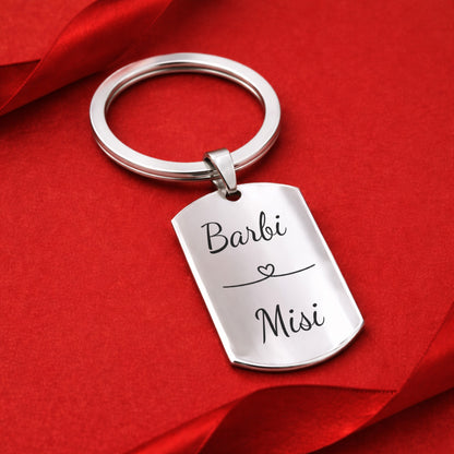 Kapcsolat Kulcstartó - Téglalap alakú